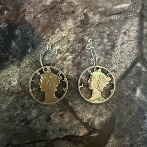 Mercury dime silver earrings! Vintage 1940’s